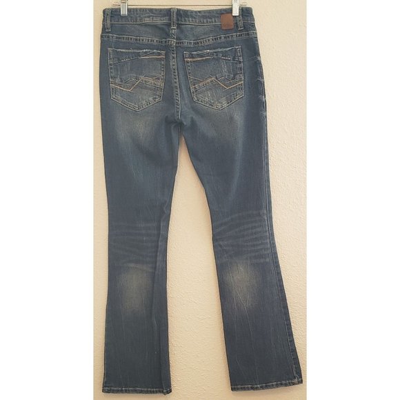 BKE ~ Stella ~ Boot Cut Stretch ~ Embroidered Back Pockets ~ Size 28 x 33.5 - Picture 3 of 11
